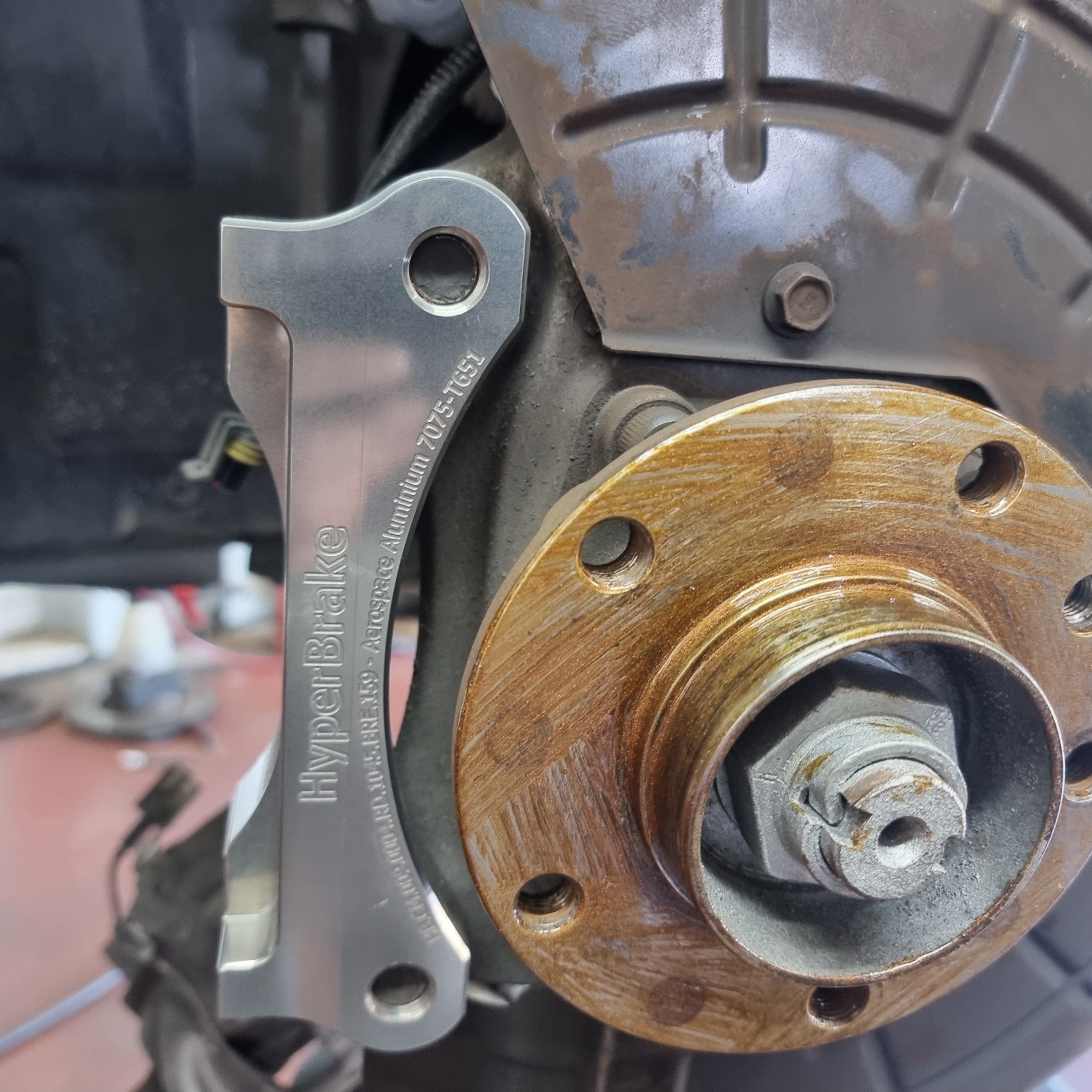 HyperBrake Motorsport Front 4pot Big Brake Kit without calipers for Alfa Romeo Brera for Brembo calipers from Alfa Romeo 159 TBi/Renault Megane RS and monoblock brake discs 330x28mm - Image 2