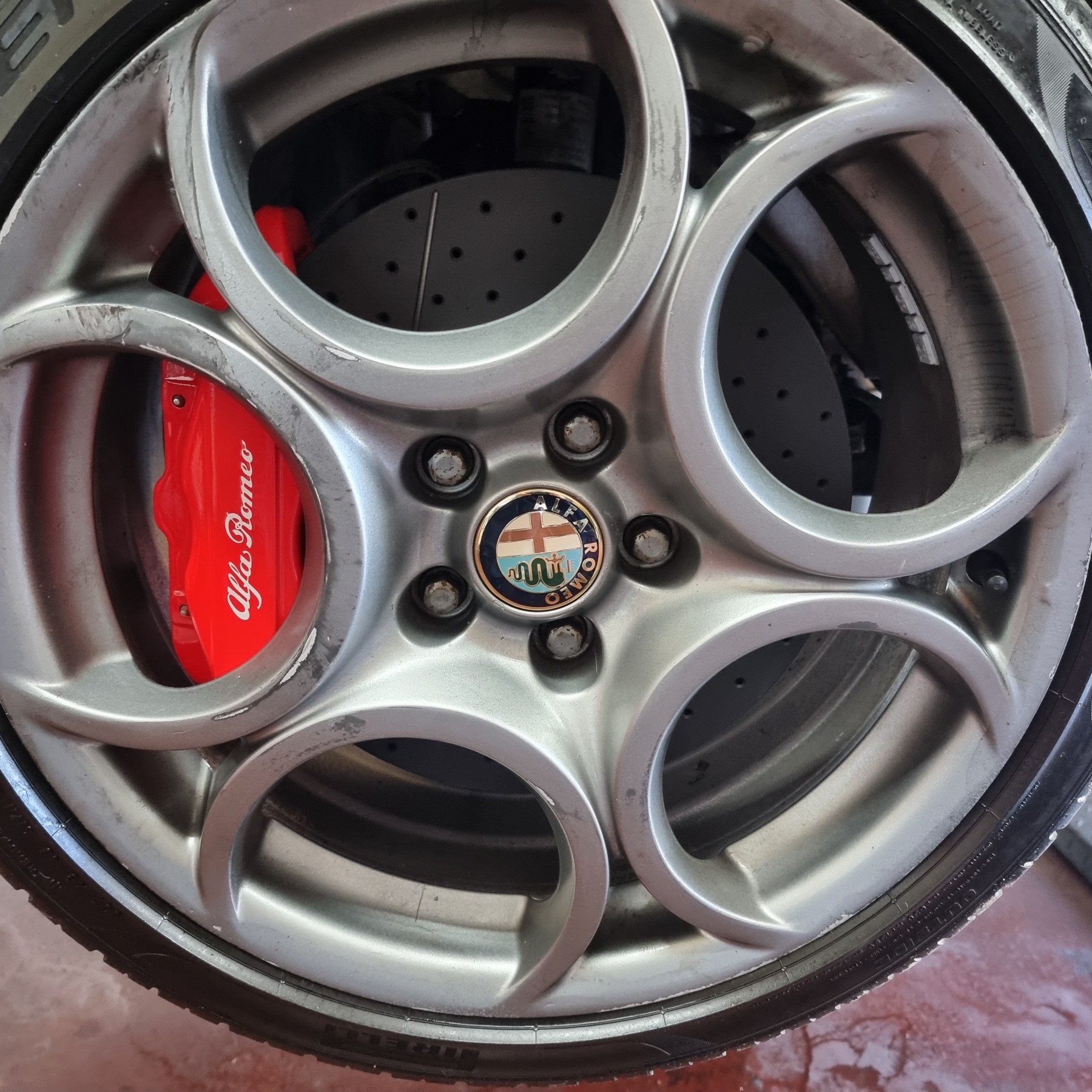 HyperBrake Motorsport Front 4pot Big Brake Kit without calipers for Alfa Romeo Brera for Brembo calipers from Alfa Romeo 159 TBi/Renault Megane RS and monoblock brake discs 330x28mm - Image 5