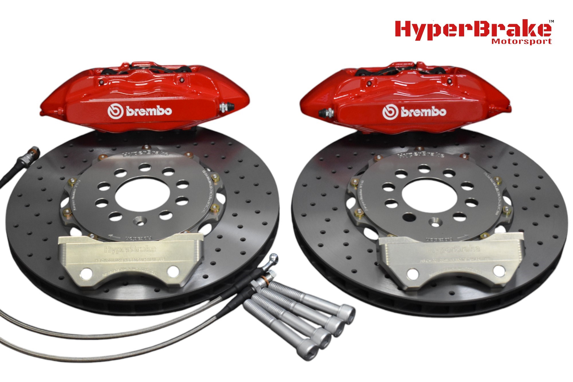 HyperBrake Motorsport Front 4pot Big Brake Kit for Seat Cordoba 6L with ...