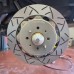 HyperBrake Motorsport οπίσθιο κιτ φρένων για Abarth 500/595/695 για τις εργοστασιακές δαγκάνες  και διαιρούμενους πλευστούς δίσκους 300x10mm