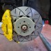 HyperBrake Motorsport τετραπίστονο εμπρόσθιο κιτ φρένων για Abarth Grande Punto/Punto Evo/Punto με Brembo δαγκάνες  και διαιρούμενους πλευστούς δίσκους 330x28mm