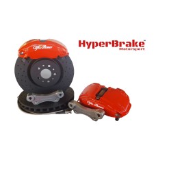 HyperBrake Motorsport τετραπίστονο εμπρόσθιο κιτ φρένων για Alfa Romeo 147 με Ate δαγκάνες και μονομπλόκ δίσκους 330x32mm