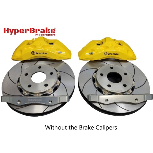 HyperBrake Motorsport  εμπρόσθιο κιτ φρένων χωρίς δαγκάνες για  Jeep Grand Cherokee III για χρήση με Akebono εξαπίστονες δαγκάνες  και διαιρούμενους πλευστούς δίσκους 356x34mm