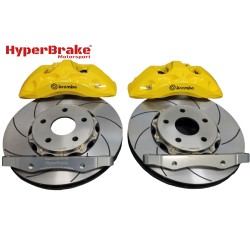 HyperBrake Motorsport Front 6pot Big Brake Kit for Jeep Grand Cherokee III with Akebono calipers and 2-Piece Full Floating Brake Rotors 356x34mm