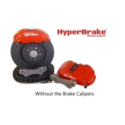 HyperBrake Motorsport εμπρόσθιο κιτ φρένων χωρίς δαγκάνες για Alfa Romeo 147 για τετραπίστονες Ate δαγκάνες από Audi A4 B9 και μονομπλόκ δίσκους 330x32mm